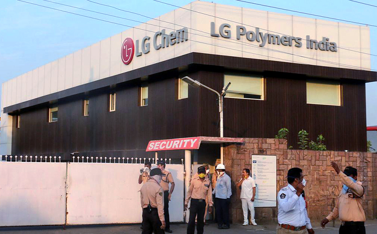 LG Polymers india office entrance