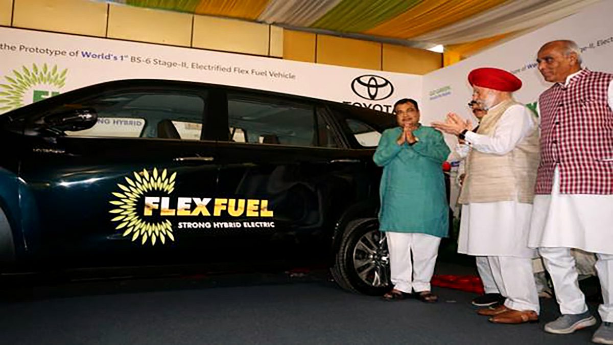 Gadkari Launches World S First Bs Stage Ii Electrified Flex Fuel